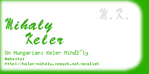 mihaly keler business card